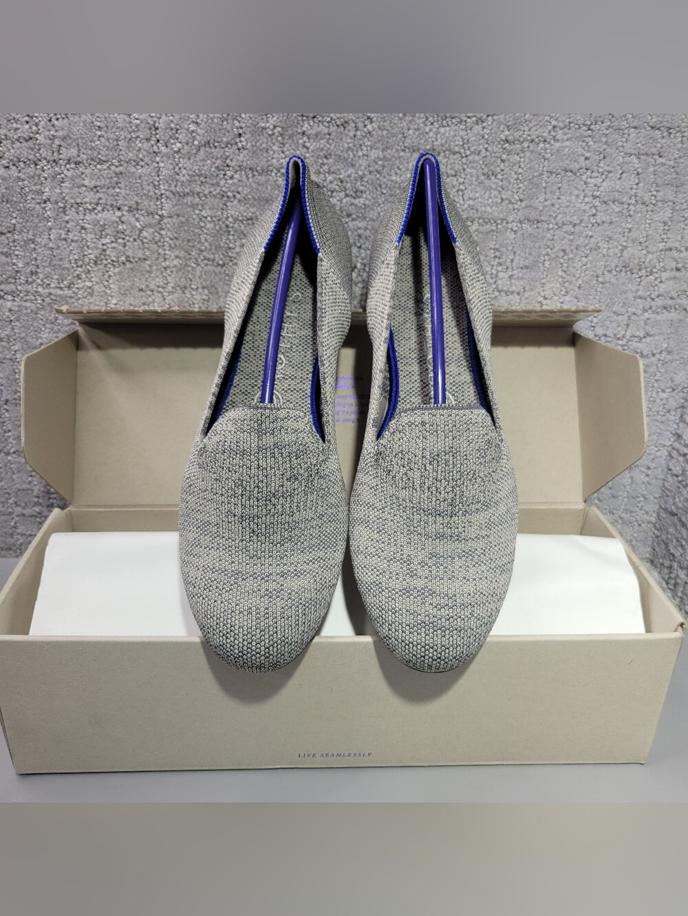 Rothy's The Loafer Taupe Heather Slip On Flats Shoes Women's Size US 8, 10, 11